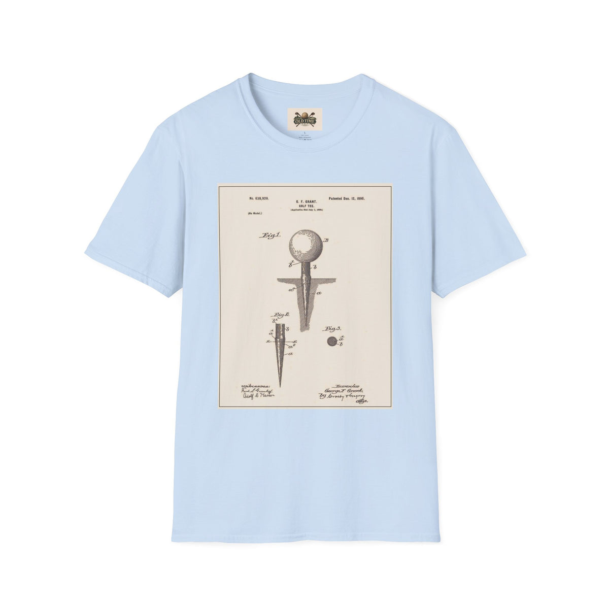 golf Tee patent T-shirt