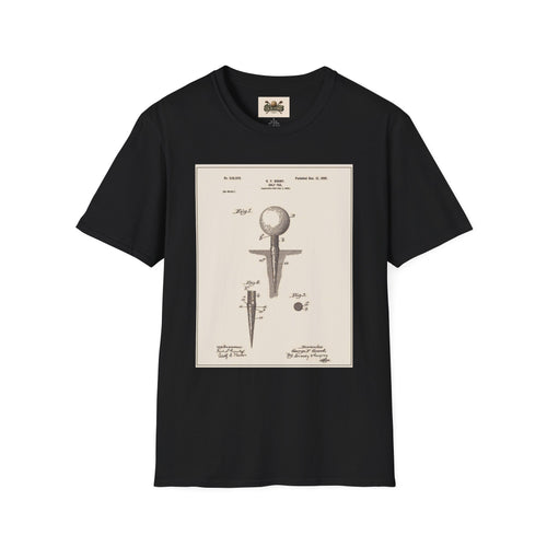golf Tee patent T-shirt