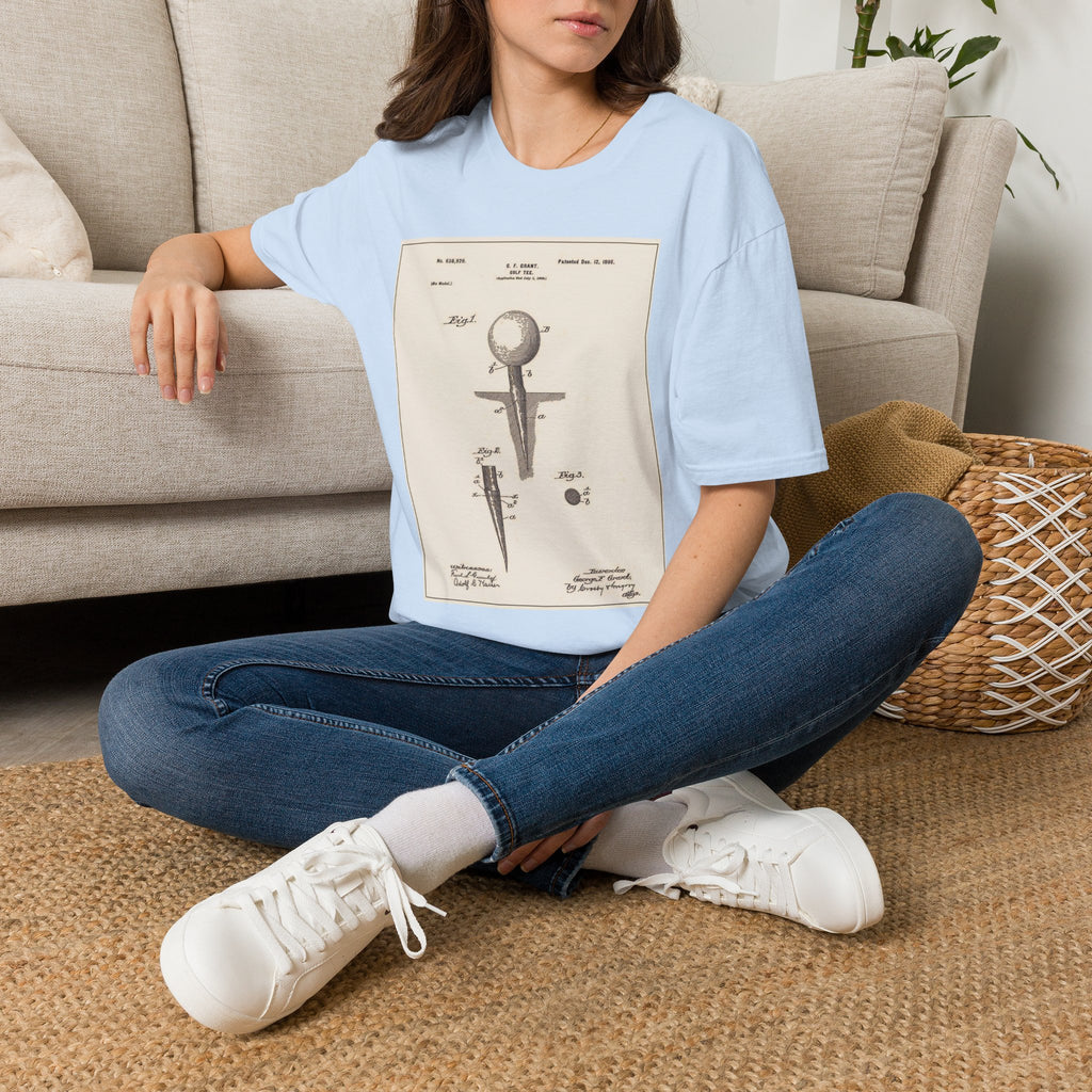 golf Tee patent T-shirt