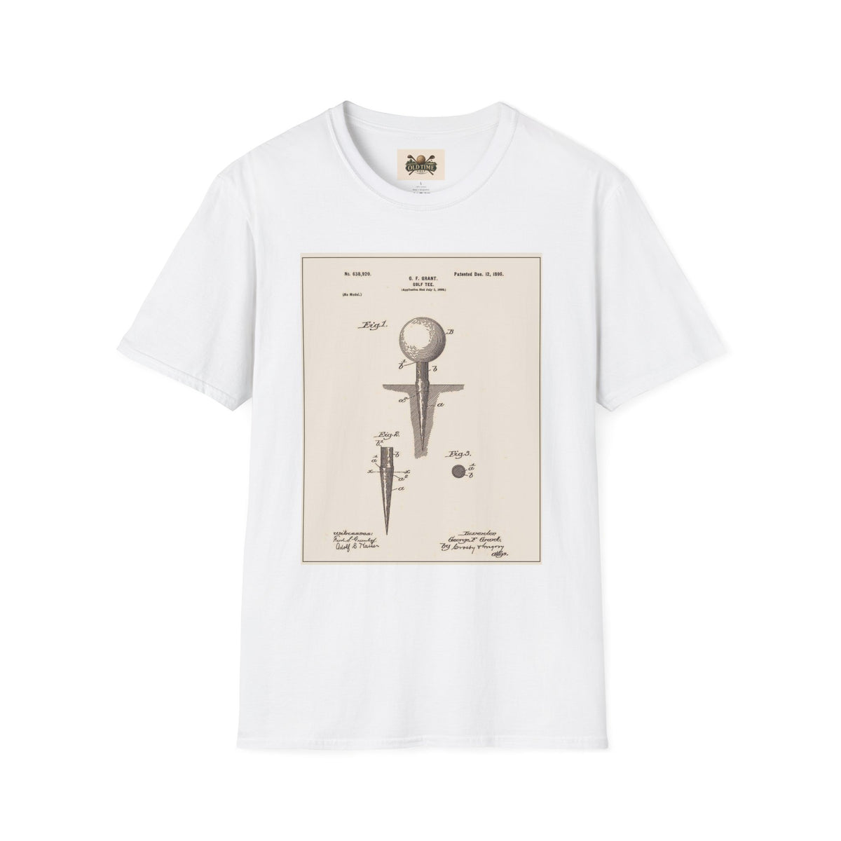 golf Tee patent T-shirt