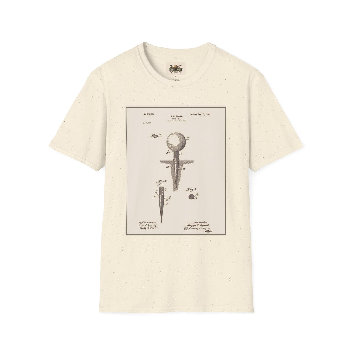 golf Tee patent T-shirt