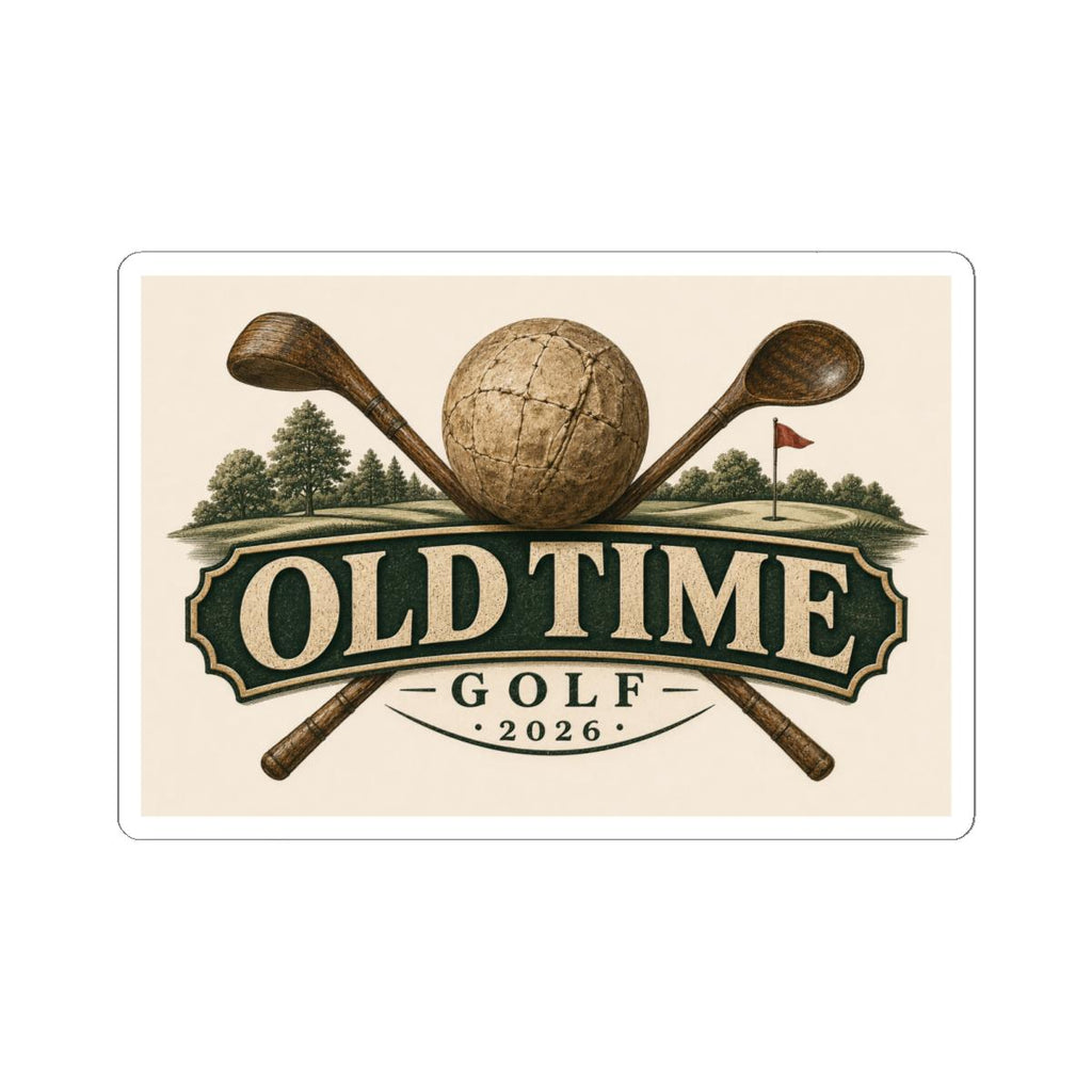 old time golf sticker
