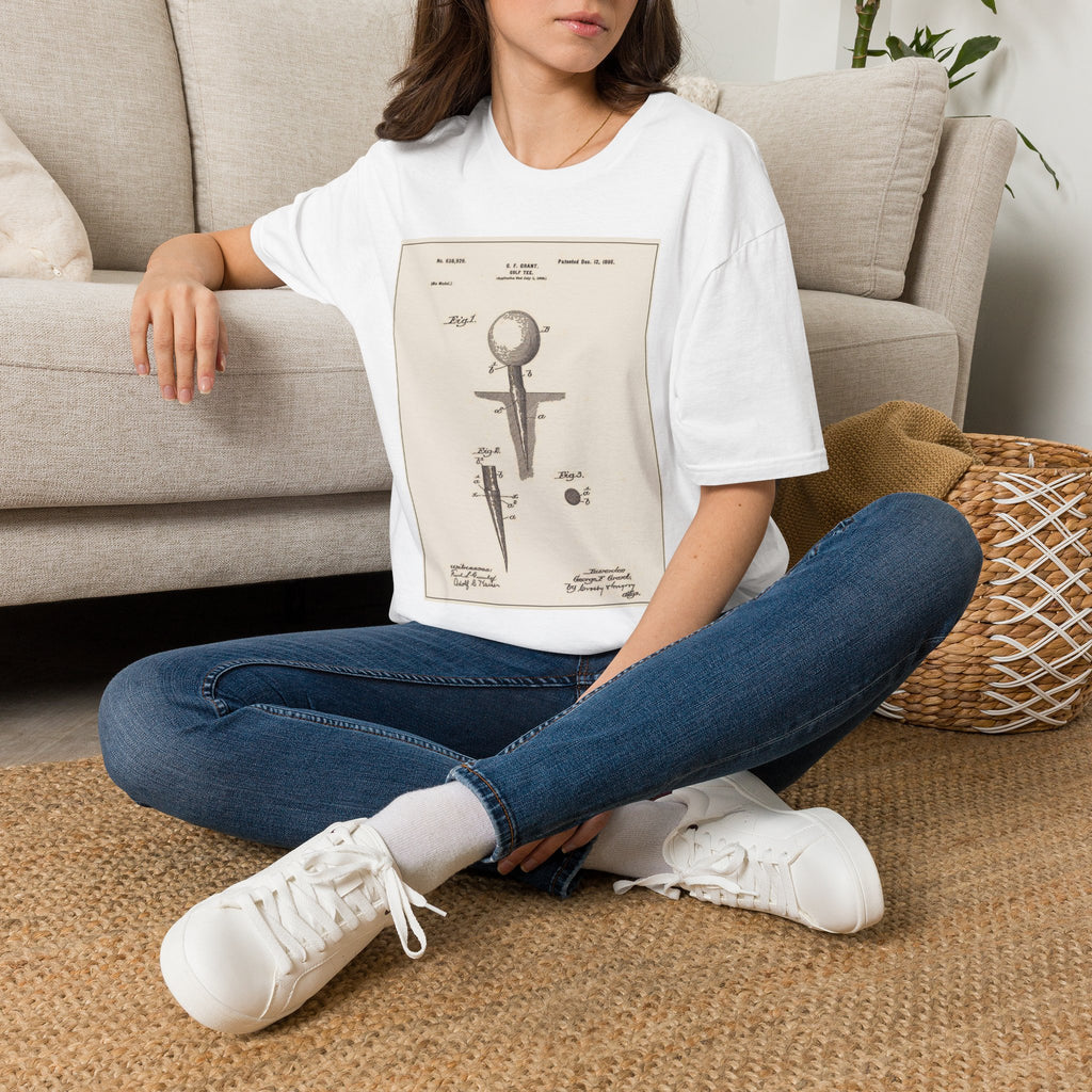 golf Tee patent T-shirt
