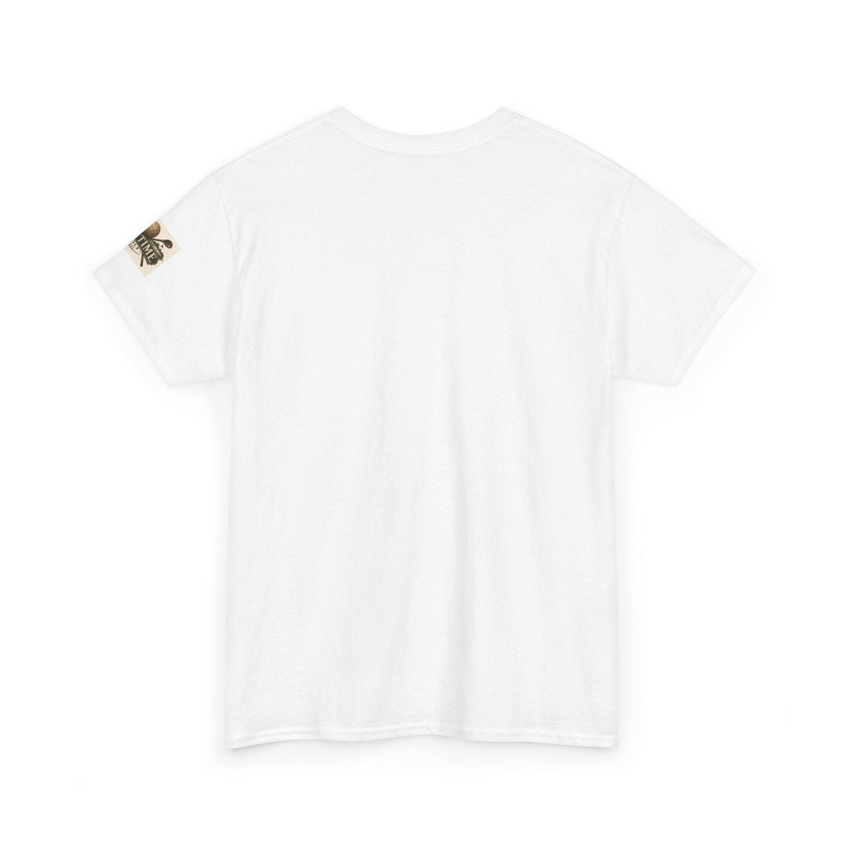 Vintage Golf Tee Patent Illustration Shirt: Sepia Tone, Cotton Crew Neck
