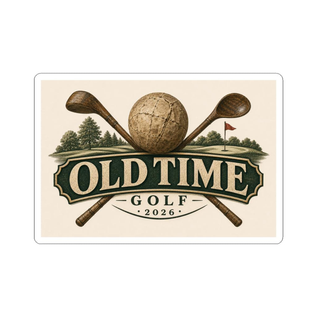 old time golf sticker